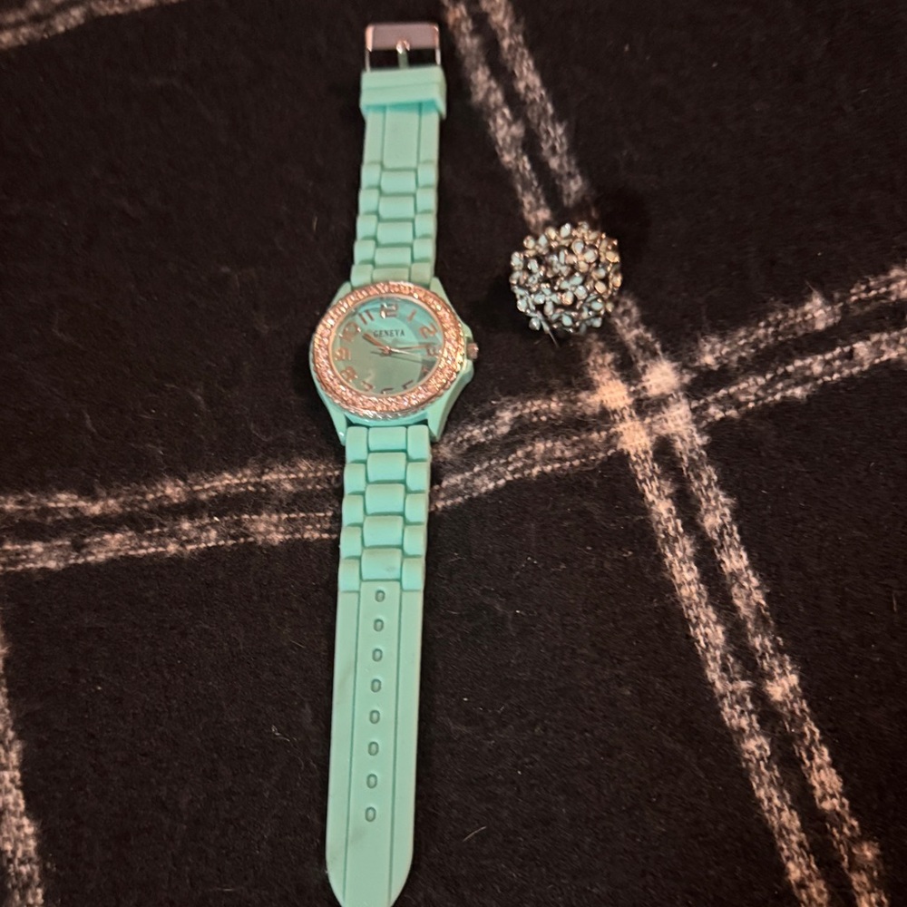 Geneva Aqua Watch and Ring